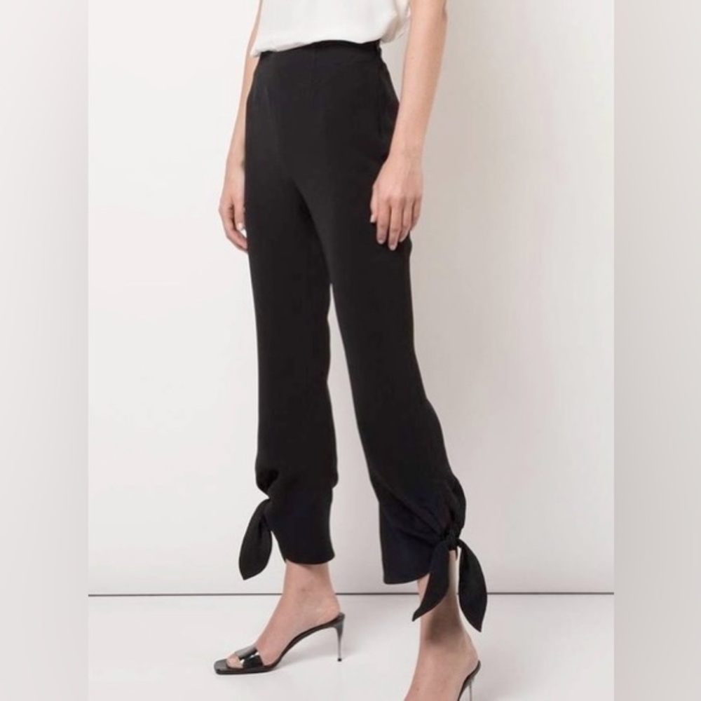 Cinq a Sept Nuluu Black Tie Ankle Pants 4